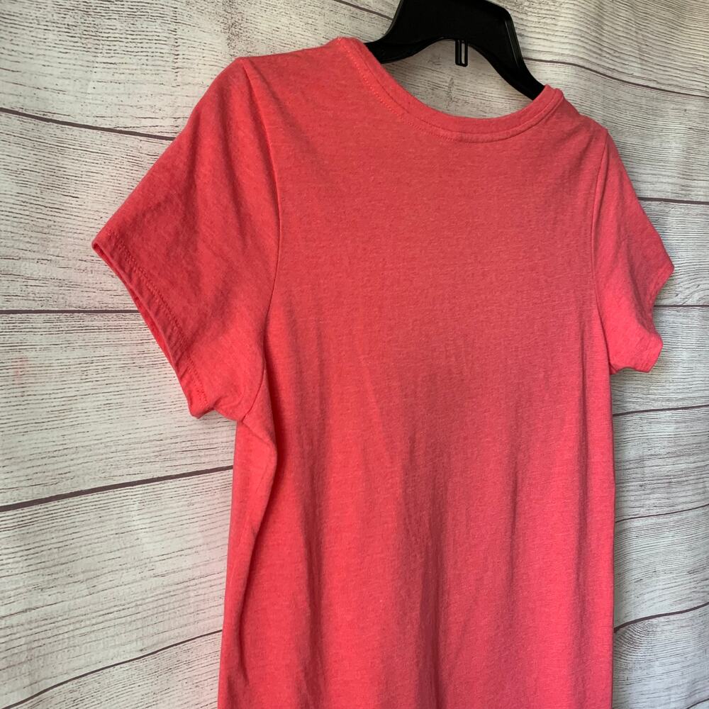 Patagonia Coral V-Neck Tee with Blue and Black Buffalo Graphic - Picture 8 of 10